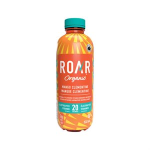 Roar Organic Boisson électrolytique Mangue Clémentine 532 ml