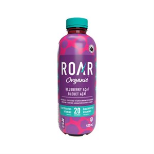 Roar Organic Boisson électrolytique Bleuet Aà§aà¯ 532 ml