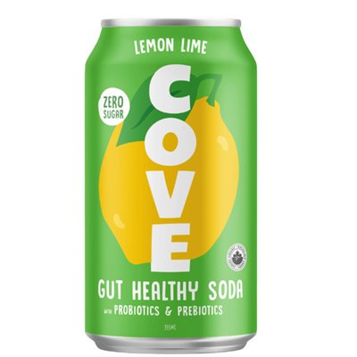 Cove Organic Gut Healthy Soda Lemon-Lime 355ml 355ml