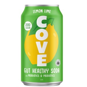 Cove Organic Gut Healthy Soda Lemon-Lime 355ml 355ml