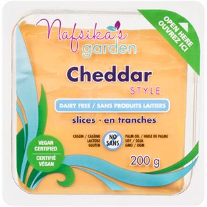 Nafsika's Garden Cheddar Style en Tranches 200 g