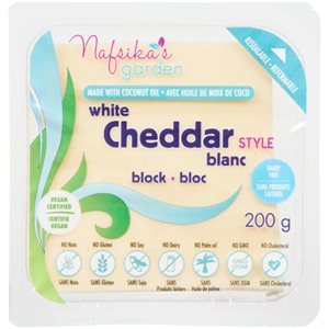 Nafsika's Garden White Cheddar Style Block 200 g 200g