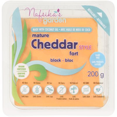 Nafsika's Garden Cheddar Style Mature Block 200 g 200g