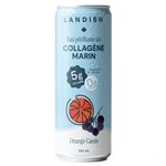 Landish Eaux Pétillantes Aux Collagène Marin  - Orange Cassis 355 Ml