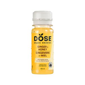 Dose Shot Gingembre Miel Bio 60ml