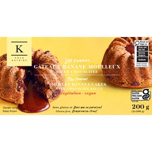 K Pour Katrine Molten Banana Cakes Vegan & Gluten-Free 200G