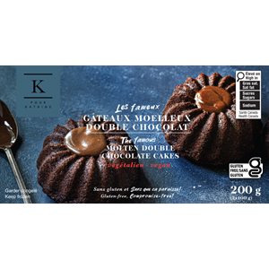 K Pour Katrine Molten Double Chocolate Cakes Vegan & Gluten-Free 200G