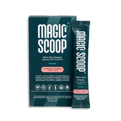 Magic Scoop Mélange de superaliments tout-en-un – Fraise limonade (trousse de 7 jours) Magic Scoop Mélange de superaliments tout-en-un – Fraise limonade (trousse de 7 jours)