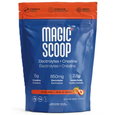 Magic Scoop Electrolytes + Créatine Peach Mango 26sach