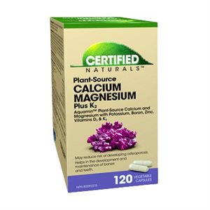 Certified Naturals Calcium, magnésium + k2