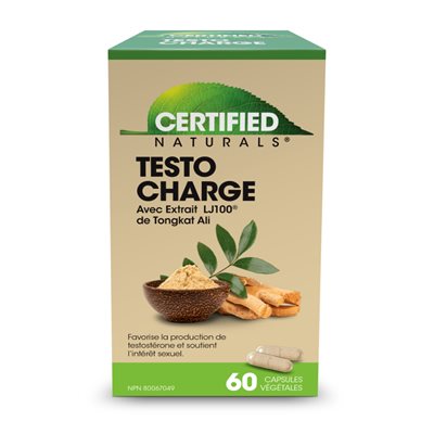 Certified Naturals Testo Charge 60vegetable capsules