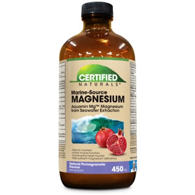 Certified Naturals™ Magnésium liquide d'origine marine avec Aquamin Mg 450 ml