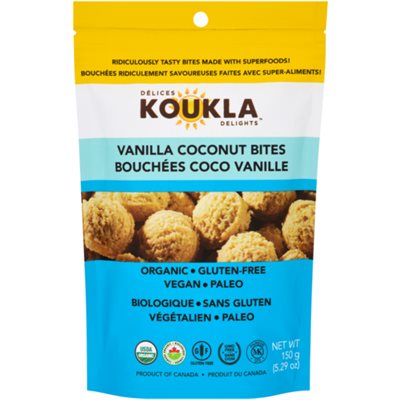 Koukla Delights Vanilla Coconut Bites 150 g 