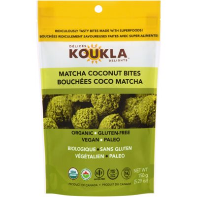 Koukla Delights Matcha Coconut Bites 150 g 