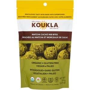 Délices Koukla Bouchées au Matcha et Morceaux de Cacao 150 g