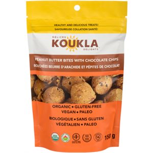 Délices Koukla Bouchées Beurre d'Arachide et Pépites de Chocolat 150 g