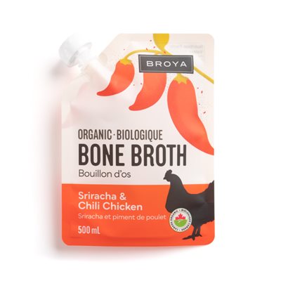 BROYA Organic Sriracha & Chili CHICKEN BONE BROTH 500ML