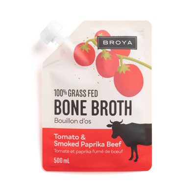 BROYA Bouillon d'os de bœuf, tomate et paprika 500ML