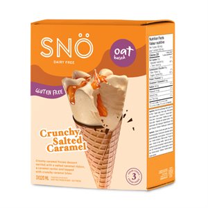 Sno Crunchy Salted Caramel Ice Cream Cone 3x120ml