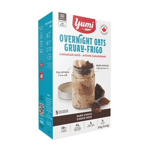 Yumi organic Dark Chocolate Overnight Oats 5X50g