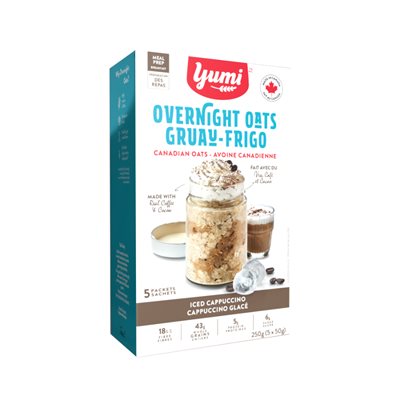 YUMI GRUAU-FRIGO CAPPUCCINO GLACE (5 SACHETS) 250g