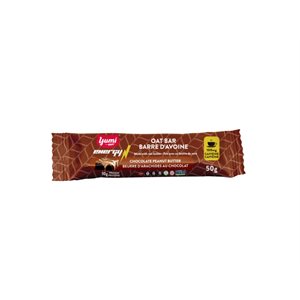 YUMI BARRES D'AVOINE CAFÉINÉES- BEURRE D'ARACHIDE AU CHOCOLAT 50g