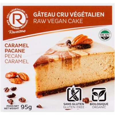 Rawesome Raw Vegan Cake Caramel Pecane 95 g 95g