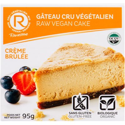 Rawesome Raw Vegan Cake CrÃ¨me BrÃ»le 95 g 95g