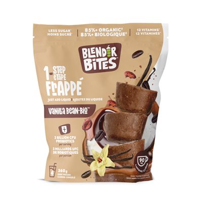 Blender Bites 1 Step Organic Vanilla Bean Frapp with Probiotics 360g