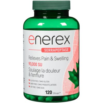 Enerex Serrapeptase 90,000 SU 120 DRcaps 