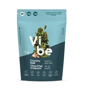 Vibe Croustilles de kale croquant Ail et aneth 75g