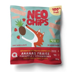 NÉO CHIPS Bâtonnets ananas & fraise 10g