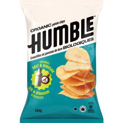 Humble Potato Organic Chips Sea Salt & Apple Cider Vinegar 135g