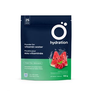 Ö Hydration Eau vitaminée en poudre- Framboise Et Melon 100G