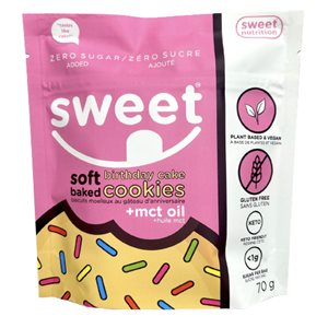 Sweet Nutrition Soft Baked Birthday Cake Cookies