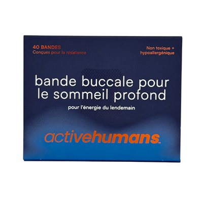 Active Human Bande Buccale Pour Le Sommeil Profond (40 Bandes) Active Human Bande Buccale Pour Le Sommeil Profond (40 Bandes)