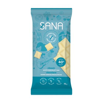 Sana Barre Chocolatée Blanche Classique 75g Sana Barre Chocolatée Blanche Classique 75g