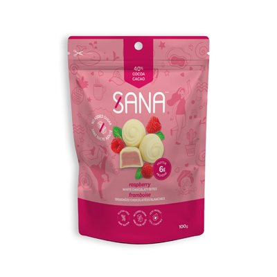 Sana Protein Bites Raspberry White Chocolate