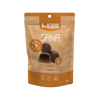 Sana Bouchées Chocolatées Au Lait - Caramel 100g