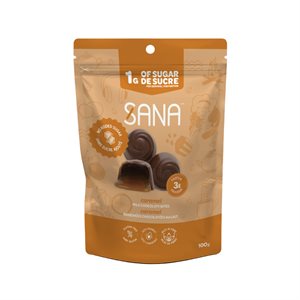 Sana Bouchées Chocolatées Au Lait - Caramel 100g