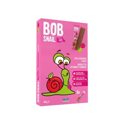 Bob Snail Rayures Pomme-Framboise 84g