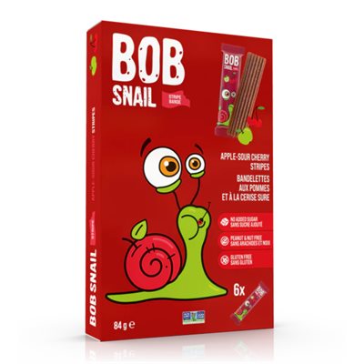 Bob Snail Rayures Pomme-Cerise Aigse 84g