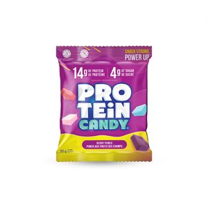 Berry flavour, turned up.Chewy berry flavoured Protein Candy that d