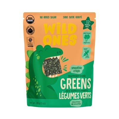Wild Ones Legumes Vert Croustilles de smoothie 28g