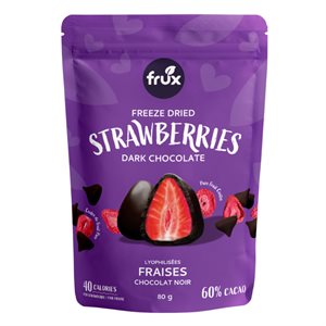 Frux Dark Chocolate Freeze Dried Strawberries 80G