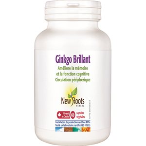 New Roots Herbal Ginkgo Brillant 60Caps