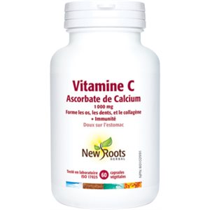 New Roots Vitamin C Calcium Ascorbate 60 capsules