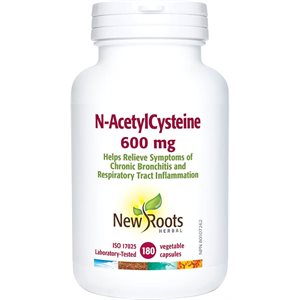 New Roots N-Acetyl-Cysteine 600mg 180 capsules