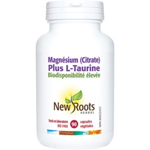 New Roots Magnésium (Citrate) Plus L-Taurine 90caps