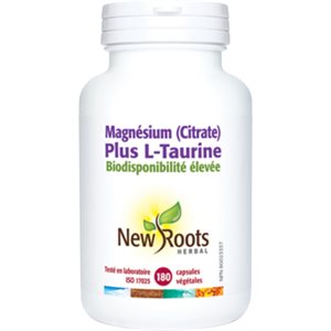 New Roots Magnésium (Citrate) Plus L-Taurine 180caps